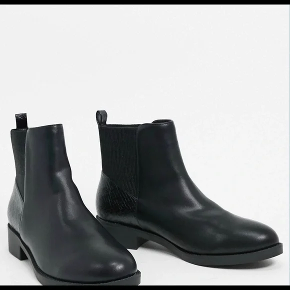 London Rebel Wide Fit chelsea boots - Picture 4 of 4